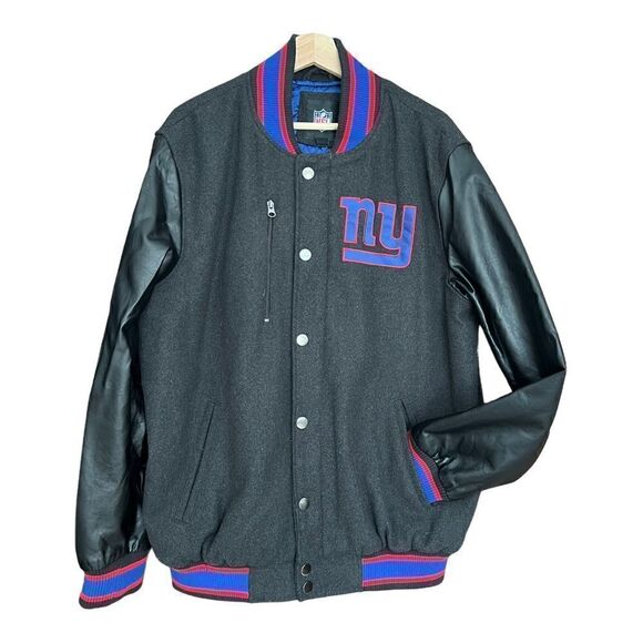 NFL New York Giants Wool Jacket - Sz L MINT Condition - Picture 3 of 7
